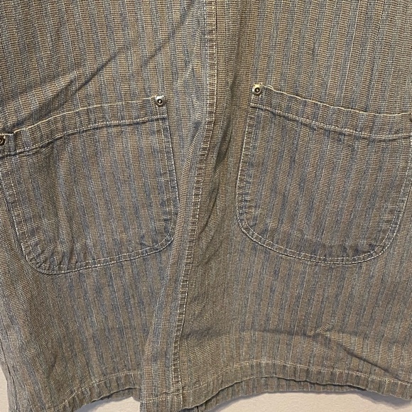 Vtg Jerico Sport Women’s Medium Short Sleeve Striped Dress Pullover Pockets - Picture 7 of 7